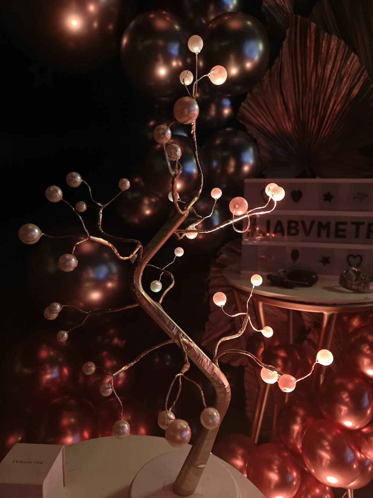 Private theatre celebration setup